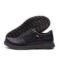 Чоловічі шкіряні туфлі LV Black