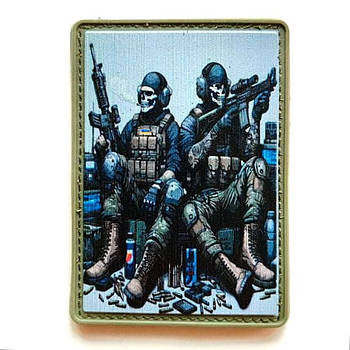 Шеврон ПВХ 10-39 на липучці для велкро патч гумовий