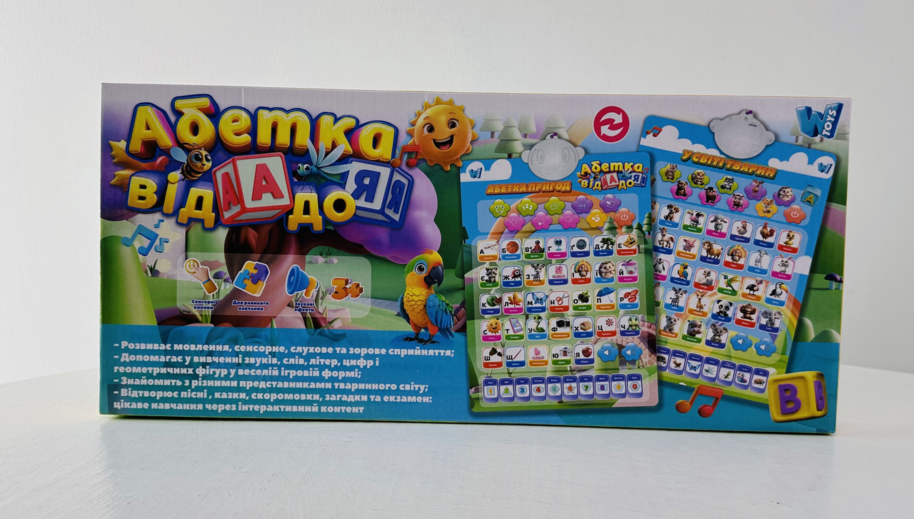 Інтерактивний плакат Абетка від А до Я (39531) WToys