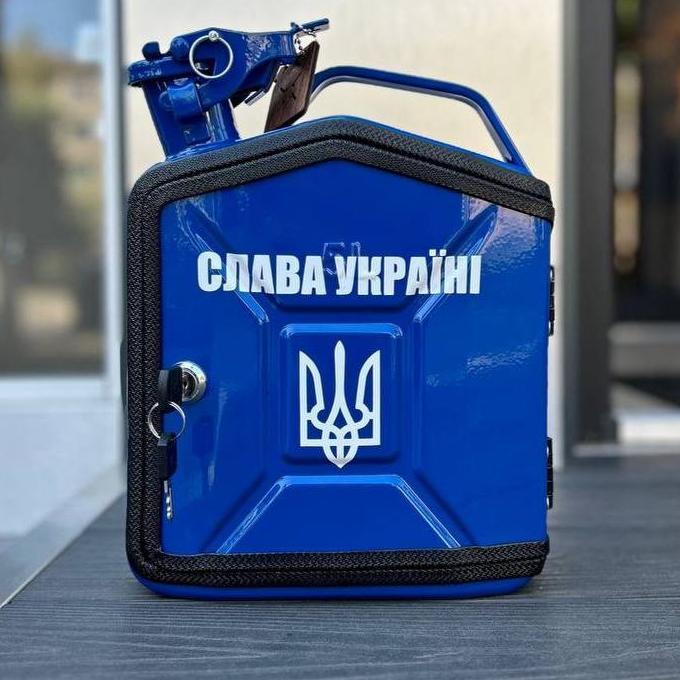 Каністра бар 5 л синя, міні бар, подарунок шефові, куму, чоловікові, папі, фото 1