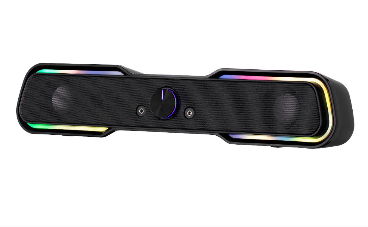 Саундбар для комп'ютера 2E PCS101 RGB, 2.0, USB, Black