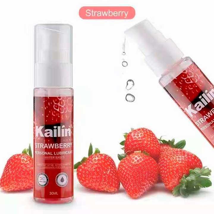 Їстівний лубрикант Kailin 30 мл Полуниця — Інтимне мастило