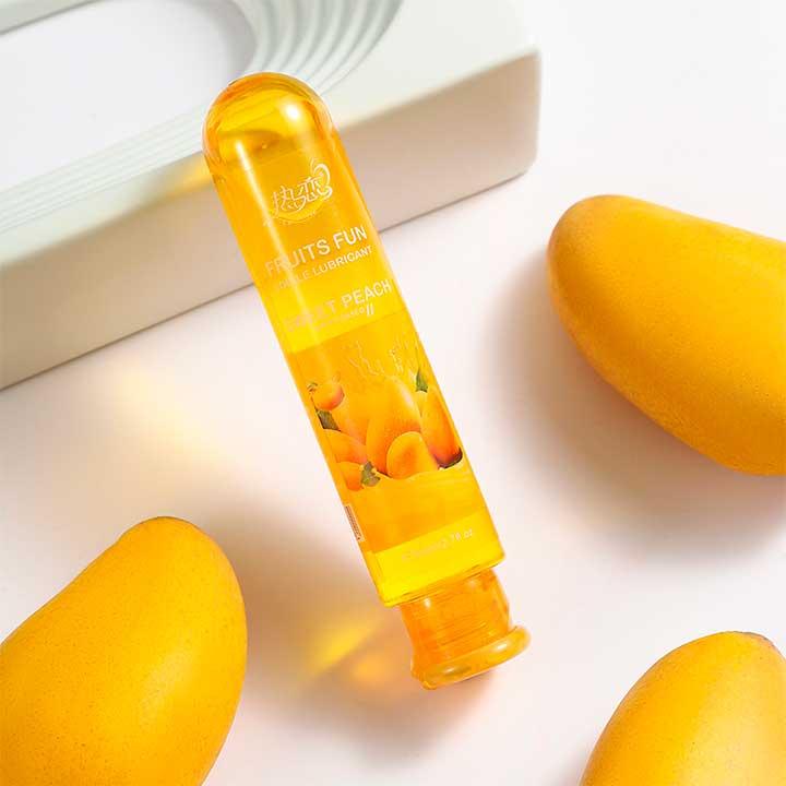 Їстівний лубрикант FRUITS FUN 80 мл - Манго — Інтимне мастило, фото 1