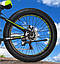 Стильний алюмінієвий велосипед Fat Bike 26"×4.0, рама 17", S800 Hammer Extrime, чорно-зелений, фото 3