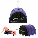 Надувна багатофункціональна подушка для сексу Urnight з отвором для фалоімітатора, фото 2