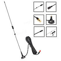 Антена магнітна Nagoya UT-106 SMA-Female VHF UHF для рації Baofeng, Довжина 41 см, кабель 3 м.