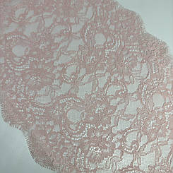 Мереживо шантильї "Таріан" нееластичне рожеве 25 см.( купон 3 м.)