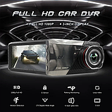 Відеореєстратор автомобфльний DVR T666Y (2 камери) HD 1080P, фото 8