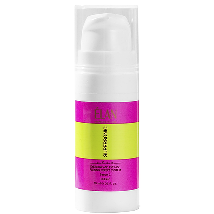 Експерт-система для ламінування та флексингу брів ELAN Supersonic 2.0 Serum 1, 10 мл прозора, фото 1
