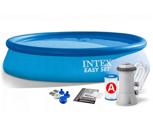 Надувний басейн Intex 28132 з фільтр-насосом 366 x 76 см, фото 1