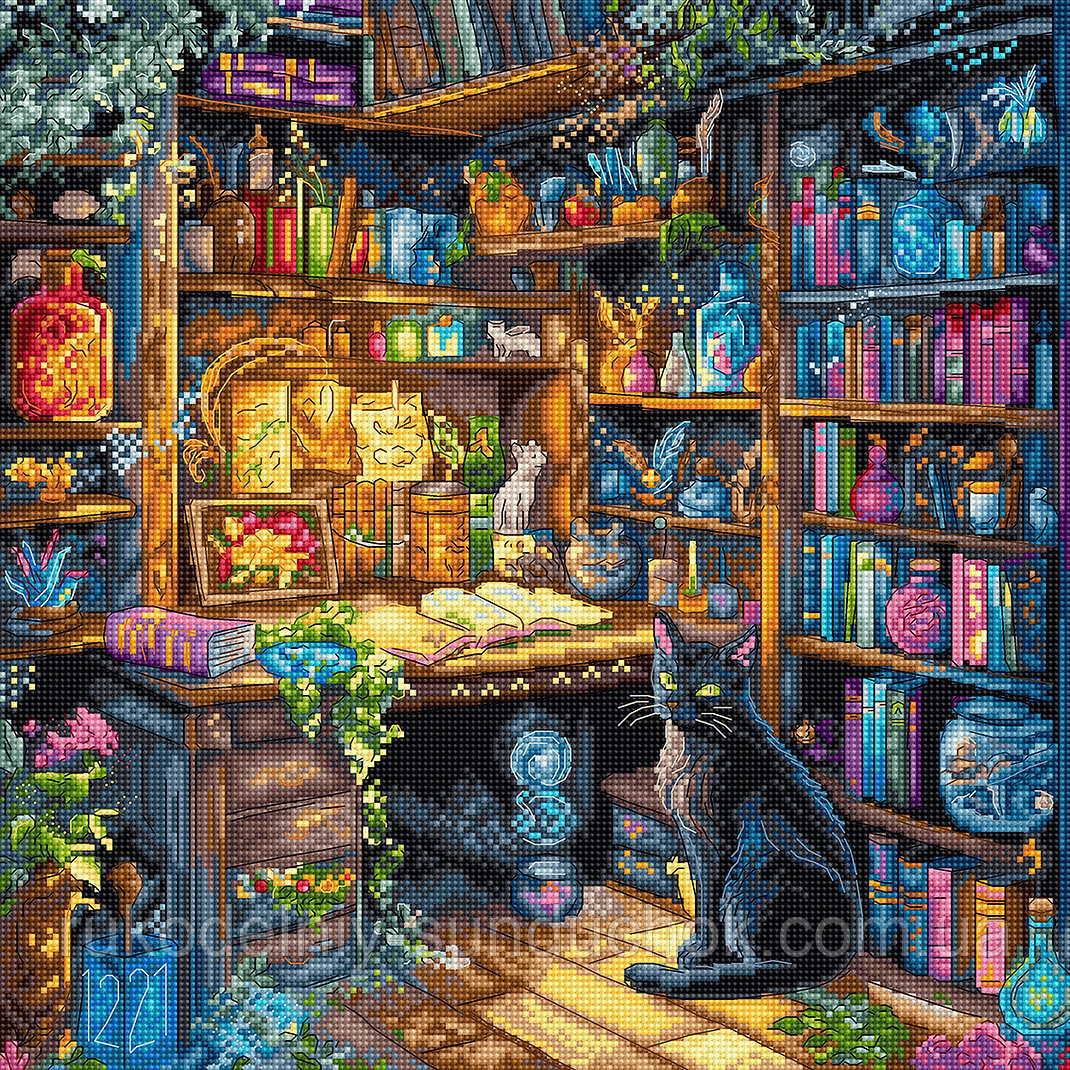 Набір для вишивки хрестом ТМ "LETISTITCH " L9935 Charmed Library