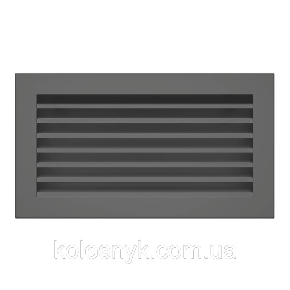 Вентиляційна решітка для каміна SAVEN Hide 17x30 графітова