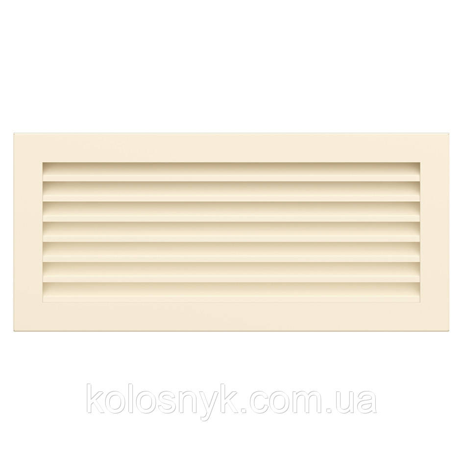 Вентиляційна решітка для каміна SAVEN Hide 17x37 кремова, фото 1