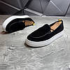 Лофери, туфлі чоловічі чорні замшеві (натуральна замша) для чоловіків на весну осінь, розміри 40-45, фото 3