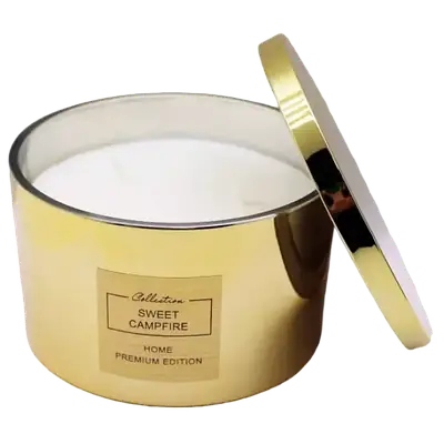 Ароматична свічка Pepco Home Sweet Campfire (золота) 1кг 6489