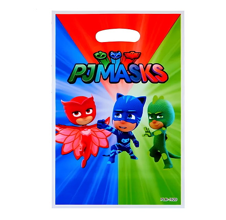 Подарункові пакети Герої в масках 16х25см 10шт | Різнокольоровий, фото 1