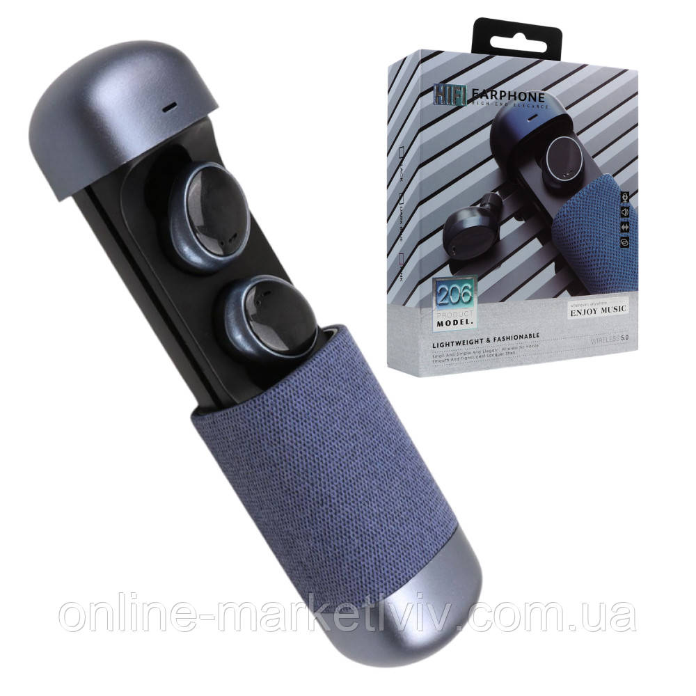 Гарнітура Double з кейсом Bluetooth TWS19 / Бездротові блютуз навушники / Bluetooth навушники з шумодавом