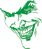 Наклейка вінілова Джокер Joker 117 x 99 см, фото 5
