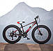 Стильний алюмінієвий велосипед Fat Bike 24"×4.0, рама 15", S800 Hammer Extrime, чорно-червоний, фото 9