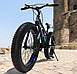 Стильний алюмінієвий велосипед Fat Bike 24"×4.0, рама 15", S800 Hammer Extrime, чорно-синій, фото 6