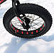 Стильний алюмінієвий велосипед Fat Bike 20"×4.0, рама 11", S800 Hammer Extrime, чорно-червоний, фото 8