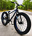Стильний алюмінієвий велосипед Fat Bike 26"×4.0, рама 17", S800 Hammer Extrime, чорно-синій, фото 3