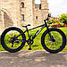 Стильний алюмінієвий велосипед Fat Bike 26"×4.0, рама 17", S800 Hammer Extrime, чорно-зелений, фото 7