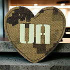 Серце UA Laser Cut шеврон / патч