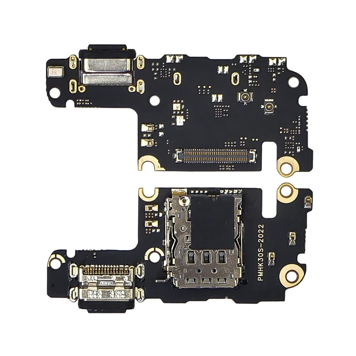 Роз'єм зарядки для Xiaomi Mi 10T | Mi 10T Pro на платі з мікрофоном і компонентами, фото 1