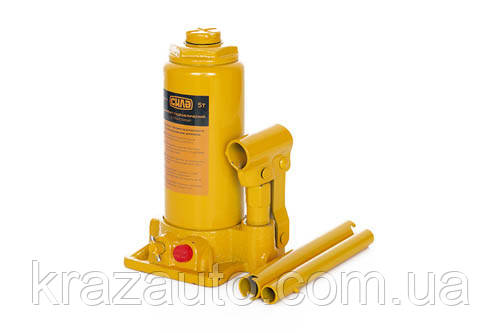 Домкрат гідравлічний пляшковий 5 т (вис підіймання 200-405 мм) у кейсі СІЛА. 271025, фото 1