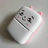 Портативний дитячий принтер Mini printer з термодруком для телефона, фото 3