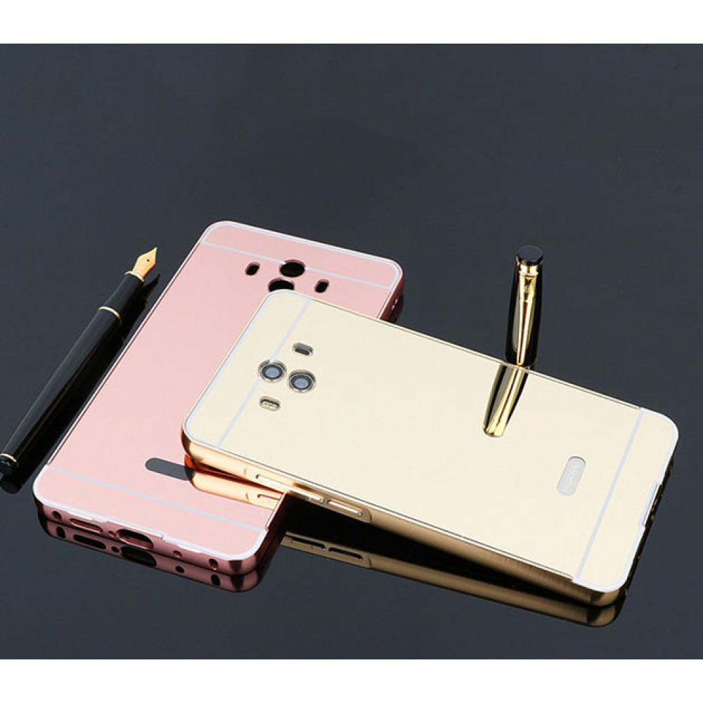 Металевий бампер Epik з акриловою вставкою з дзеркальним покриттям для Huawei Mate 10, фото 1