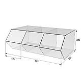 Диспенсер EKOSTAR відкритий для цукерок сухофруктів 3 комірки, фото 3