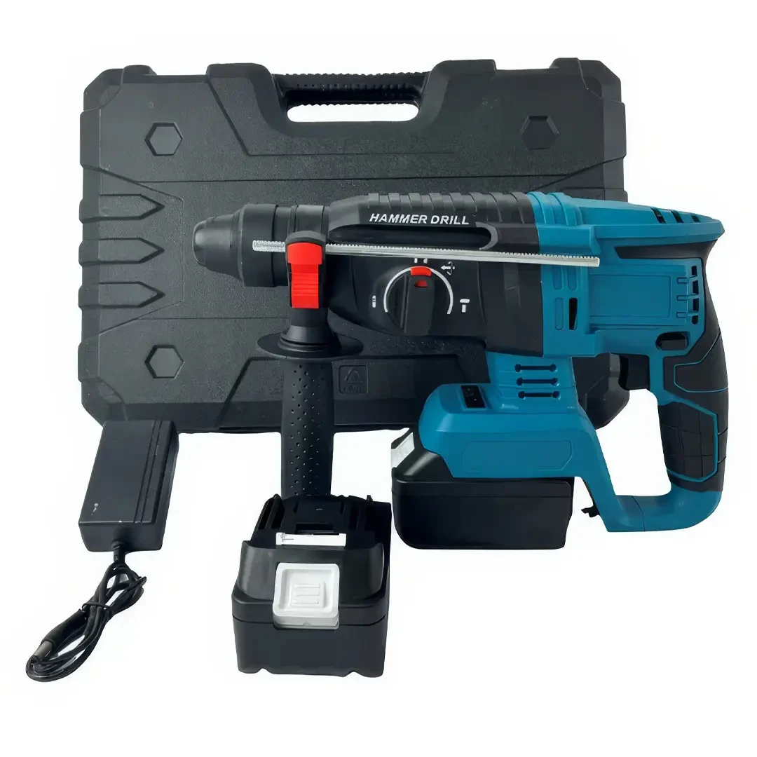 Дриль-перфоратор з 2 акумуляторами 48V у пластиковому кейсі Hammer Drill Акумуляторний друль-перфоратор