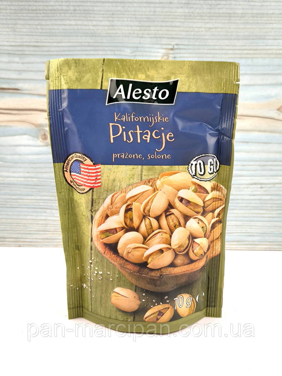 Фисташки соленые Alesto Kalifornijskie Pistacje 70г, фото 1