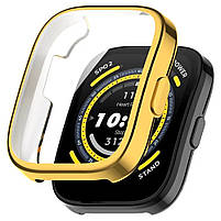 Комплект для годинника Amazfit Bip 5/5Pro золотистий (чохол + металевий ремінець 22 мм), фото 4
