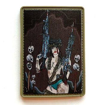 Шеврон ПВХ 10-73 на липучці для велкро патч гумовий