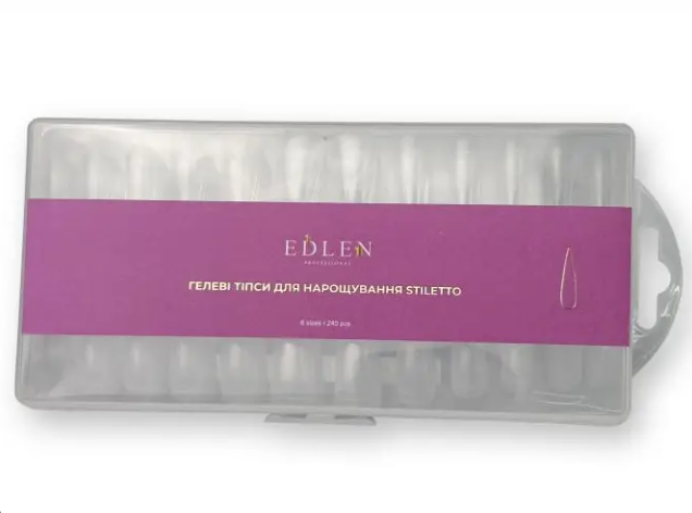 EDLEN Тыпсы Гелевые Stiletto 240шт, фото 1