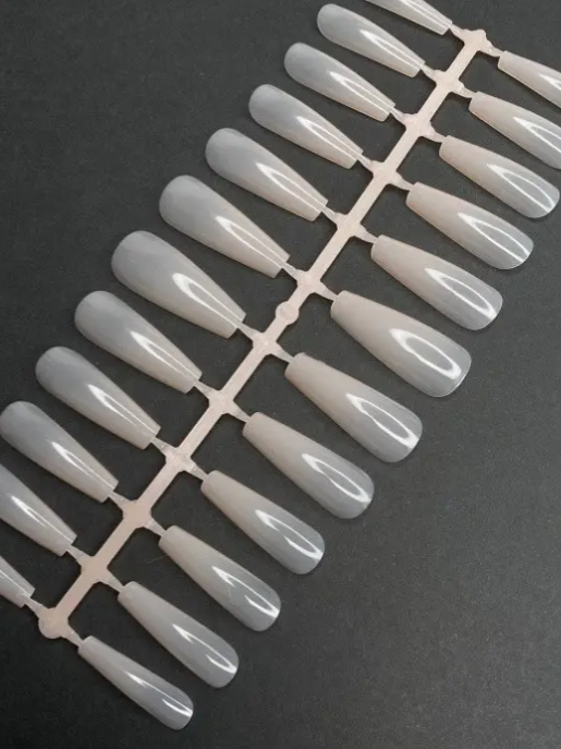 Dark Типсы гелевые Розовые 240шт Балерина Long, фото 1