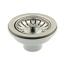 Випуск  Click Clack System 115 x 1 1/2" GoPlast без переливу для кухонної мийки Італія