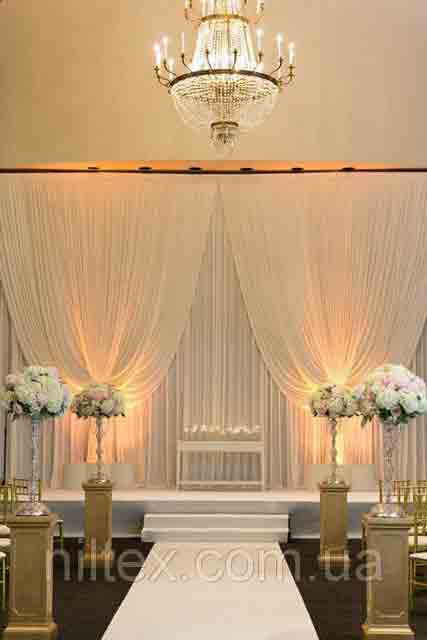 Оформлення весільних залів тканиною  