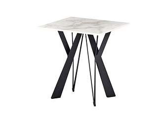 Кавовий стіл "Тео" б'янко карарра + чорний