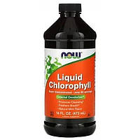 Хлорофіл рідкий Now Liquid Chlorophyll & Mint - 473 мл
