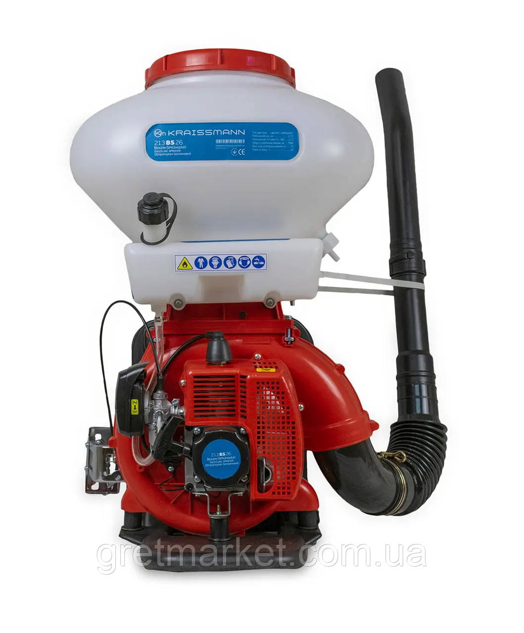 Обприскувач бензиновий KRAISSMANN 213 BS 26 (бак 26л), фото 1