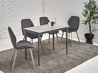 Обеденный керамический стол TM-110 ребекка грей + серый