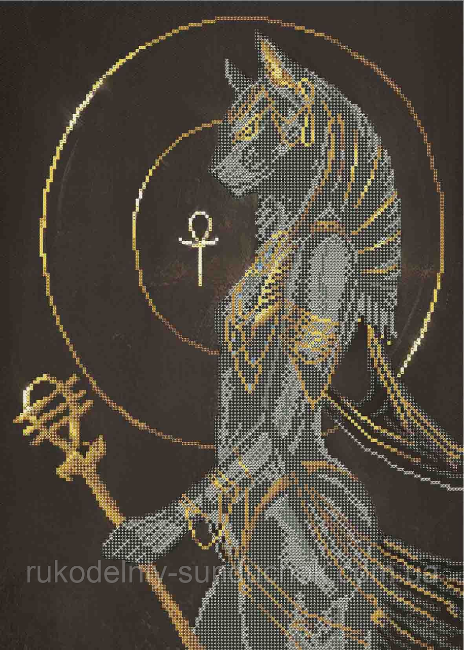 Схема для вишивання бісером ТМ Acorns Бастет - богиня радості, веселощів та кохання А3-К-1222, фото 1