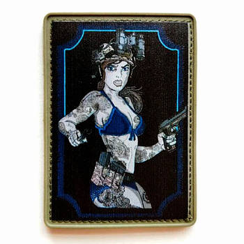 Шеврон ПВХ 10-82 на липучці для велкро патч гумовий