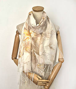 Шарф весняний тонкий легкий котон/віскоза Абстракция