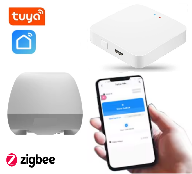 ZigBee датчик протікання води 1DAL WLS-ZB + Хаб Tuya WG128A