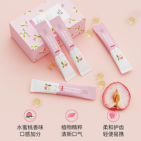 Ополаскиватель для полости рта со вкусом персика Veze Mouthwash Peach Сool, 20*10 мл.